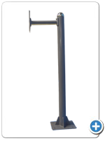 Ride view of card reader pole