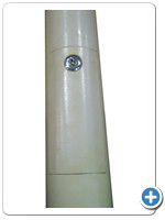 Closed view of camera pole