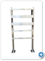 Stainless steel gauge panel frame